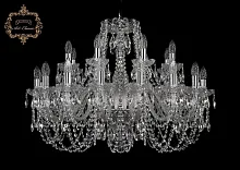 Люстра подвесная хрустальная 11.11.16+8.300.Cr.Sp Bohemia Art Classic прозрачная на 24 лампы, основание хром в стиле классический Люстра подвесная хрустальная 11.11.16+8.300.Cr.Sp Bohemia Art Classic прозрачная на 24 лампы, основание хром в стиле классический